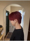 レイヤー ボブ ショート インナーカラー 韓国