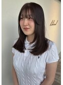 チョコブラウン 髪質改善 ミディアムレイヤー【20代/30代/40代】