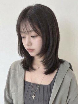 ネオリーブシェリエ 浅草店(Neolive cherie) チョコレートブラウン/顔周りレイヤー