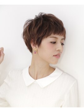 ヘア アンド スパ エジェリ プリム(hair&spa egerie prime) ベビーバングが可愛い大人ショートスタイル/30代40代50代