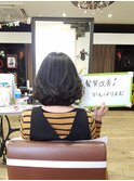 髪質改善/アッシュブラック/立体感/ボブディ/30代40代ミセスヘア