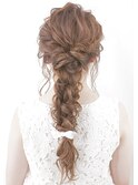 ★上品カジュアル★編みおろしヘアアレンジ★