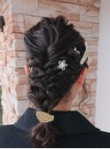 柔らか波ウェーブヘアセット