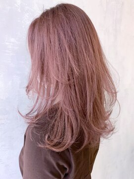 アイティー バイ アルバム 中野店(IT by ALBUM) オレンジピンク_オリーブカラーハイライトカラー_ba307213