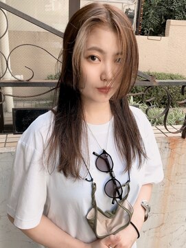 ナナカバイミーツハンド(nana.ca by meetsHAND) フェイスフレーミング 姫カット ショコラアッシュ 小顔カット