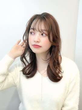 モナン 渋谷(Monan) 【飯田】韓国風前髪 愛されセミディ #渋谷