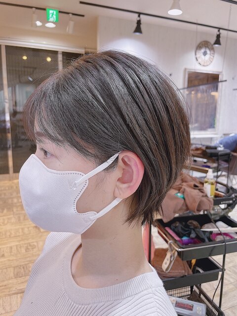 REAL SALON WORK～20代30代耳掛けショートボブ/丸みショートボブ