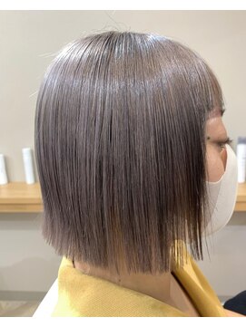 リゾートフォーヘアー 嵯峨店(ReSORT FOR HAIR) 切りっぱなしハイトーン×グレーバイオレット☆
