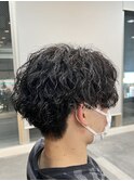 ツイストスパイラルパーマツイストパーマメンズマッシュパーマ
