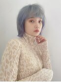ハイトーンカラー/ラフボブ/切りっぱなしボブ