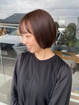 ナンバー(number+) 20代30代大人可愛い丸みショートボブ