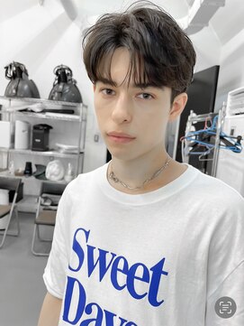 ジョエミバイアンアミ(joemi by Un ami) コンマバング コンマヘア シースルーマッシュ ダウンパーマ