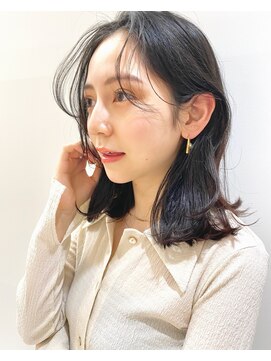 アトリエサニーデイ(atelier SUNNY DAY) ミディアムレイヤーカット/グレージュ/イルミナ/前髪カット