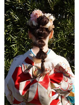 ランコントレ 千代 成人式ヘアセット