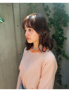 マツ 美容室(Matsu 美容室) セミロングのラフパーマ