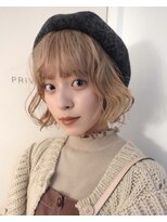 レコ 渋谷(LECO)&nbsp;ケアブリーチハイトーンベージュボブ