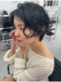ハンサムショート アンニュイパーマ