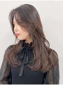 ロングくびれヘア美髪韓国ヘア顔周りレイヤー_ba509172