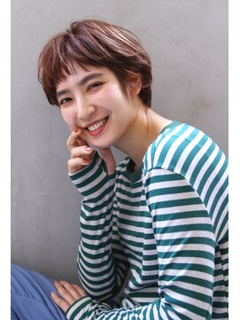 ブラン 梅田(Blanc) 【Blanc】ショート＿ハイライト＿マッシュショート＿オン眉