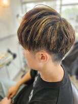 オッジ ヘアー 深谷店(Oggi Hair) メンズメッシュ ハイライト 7月