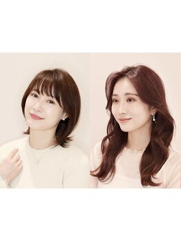 ベテランstylistがお客様のライフスタイルに添ってご提案!大人可愛いレイヤーカット等トレンドの顔周りを♪