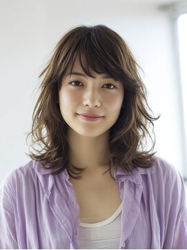 ニスル 上尾店(NISURU) 似合わせカット/大人ガーリー/ダークアッシュ/着物/上尾/上尾駅