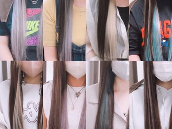 ウルティア(ulutia)の写真/編込・シールエクステ専門サロン[ulutia]★インナーやイヤリングカラーも大人気！エクステなら髪色自由自在