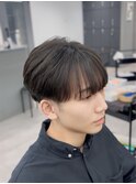 パーマ落とし毛流れサラストニュアンスシースルーマッシュ