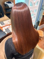 TJ天気予報 Part5 木曽川店&nbsp;髪質改善/オレンジブラウン/ストレートロング