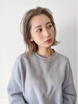 オレロ 国立(olelo) 大人ガーリー/似合わせカット/リバースセンターパート/国立