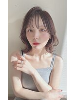 カノイ(KANOI)&nbsp;【抜け感◎】シースルーバング×シアーグレージュ