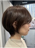 大人ナチュラルショート×似合わせカット