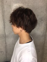横顔が素敵に決まるシフォンマッシュウルフ[表参道/青山]