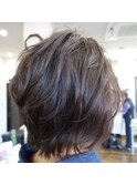 ショートスタイル+外ハネパーマ