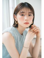 アンアミ オモテサンドウ(Un ami omotesando) 【Ｕｎａｍｉ　島田梨沙】シースルー前髪×切りっぱなしボブ