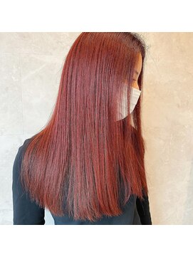 イーラヘアー(ERA HAIR) シャドールーツ×ピンクバイオレット×ツヤ髪×カシスレッド