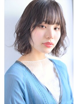 エールバイボヌール(Ere by Bonheur) 広瀬すずさん風ボブ　黒髪でも柔らかいエアリーパーマ