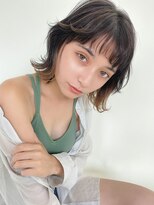 ルービック 梅田茶屋町(Rubik)&nbsp;ウルフレイヤーボブ×インナーカラー×毛先パーマ