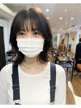 ノラキチジョウジ(NORA KICHIJOJI) #レイヤーカット#くびれヘア#韓国ヘア#顔まわり