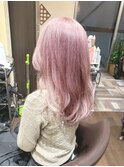 ★ハイトーン ピンクベージュ ロング【SOMEBRIDGE】
