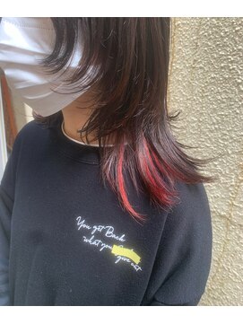 シェル 国分寺(shell) インナーカラー/ウルフカット/10代20代