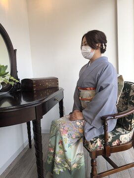 ナナイロ 訪問着着付け ヘアセット