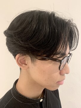 美容室 スタジアム(Stadium) 髪質改善　センターパート　ナチュラルマッシュ