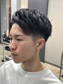 メンズ ルシードスタイル アウラ 松戸市五香(LUCIDO STYLE Aura) ツーブロック、アップバング短め。高めのツーブロックなのに自然