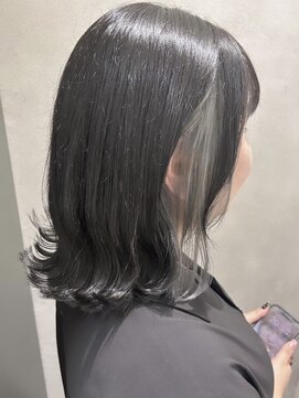 ラックスビー エメ 豊橋店(LUXBE aimer) インナーカラーシルバーボブ