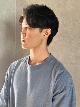 メンズサロン ブロック(Men's Salon bloc) アップバング　センタパート　爽やか　ツーブロック　ビジネス