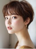 イメチェン 外ハネボブ 美髪 ワイドバング ホワイトブロンド