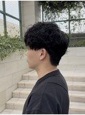 メンズ マッシュ シャドウパーマ