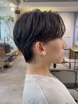 ノラ ギンザ(NORA GINZA)&nbsp;メンズヘアフェザーショートフェザーパーマニュアンスパーマ韓国