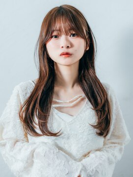 フレイムス ヘアアンドリラックス 赤羽店(Frames hair&relax) 小顔顔周りレイヤー20代30代◎前髪あり艶髪ロングヘア赤羽